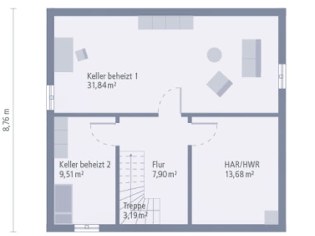 Fertighaus Design 11 K von OKAL Haus Schlüsselfertig ab 460900€,  Innenansicht 9