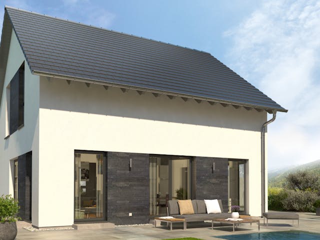 Fertighaus Design 11 von OKAL Haus Schlüsselfertig ab 371900€,  Außenansicht 1