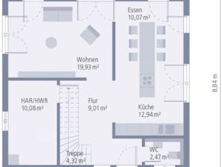 Fertighaus Design 11 von OKAL Haus Schlüsselfertig ab 371900€,  Innenansicht 9