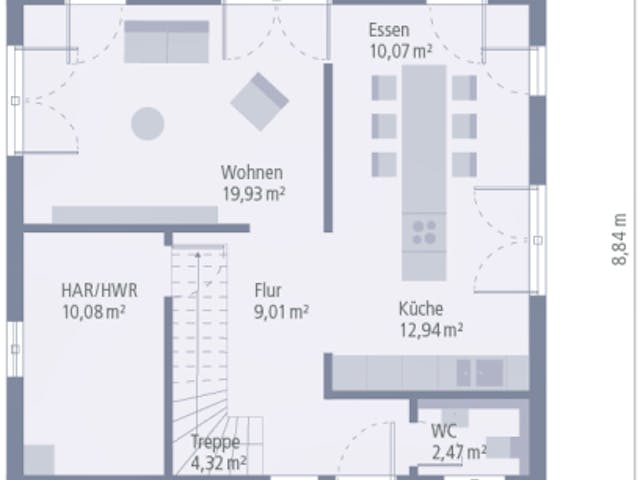 Fertighaus Design 11 von OKAL Haus Schlüsselfertig ab 371900€,  Innenansicht 9