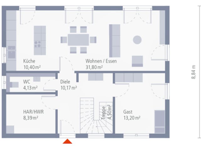 Fertighaus Design 12 von OKAL Haus Schlüsselfertig ab 400800€,  Innenansicht 1