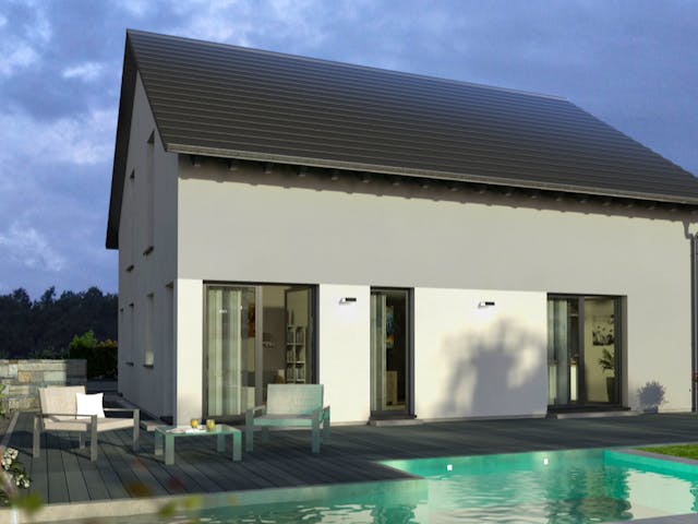 Fertighaus Design 16 von OKAL Haus Schlüsselfertig ab 460900€,  Außenansicht 1