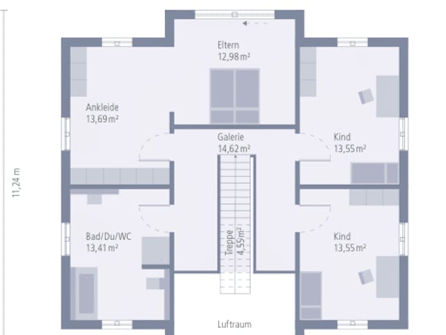 Fertighaus Design 22 von OKAL Haus Schlüsselfertig ab 466900€,  Innenansicht 2