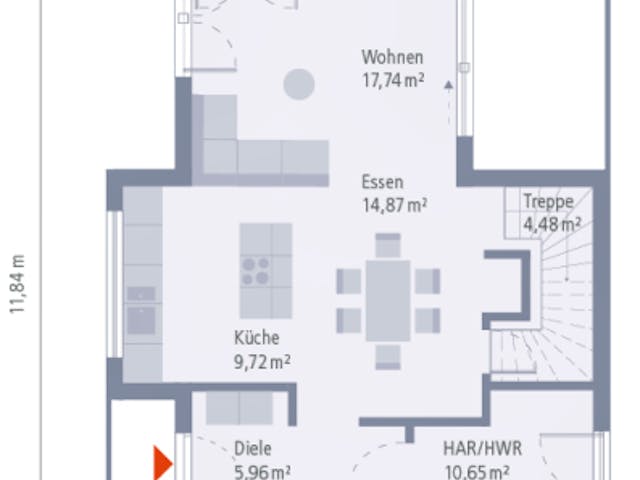 Fertighaus Design 27 von OKAL Haus Schlüsselfertig ab 482900€,  Innenansicht 9