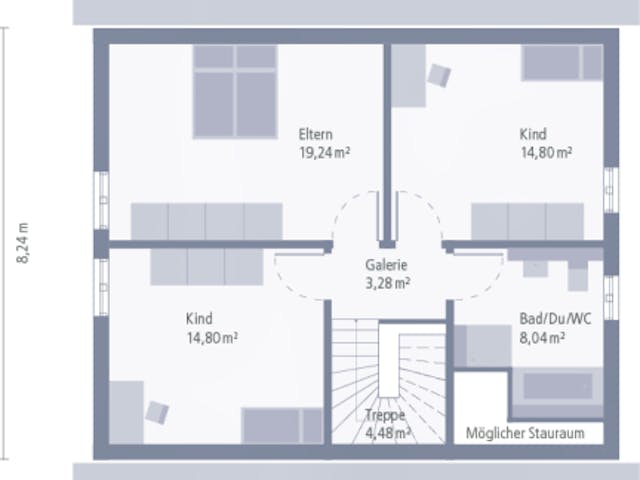 Fertighaus Design 9 von OKAL Haus Schlüsselfertig ab 363900€,  Innenansicht 2
