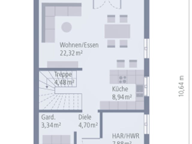 Fertighaus Doppelhaus 07 von OKAL Haus Schlüsselfertig ab 332900€,  Innenansicht 9