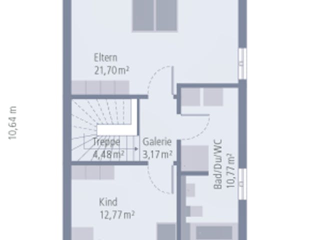 Fertighaus Doppelhaus 07 von OKAL Haus Schlüsselfertig ab 332900€,  Innenansicht 10