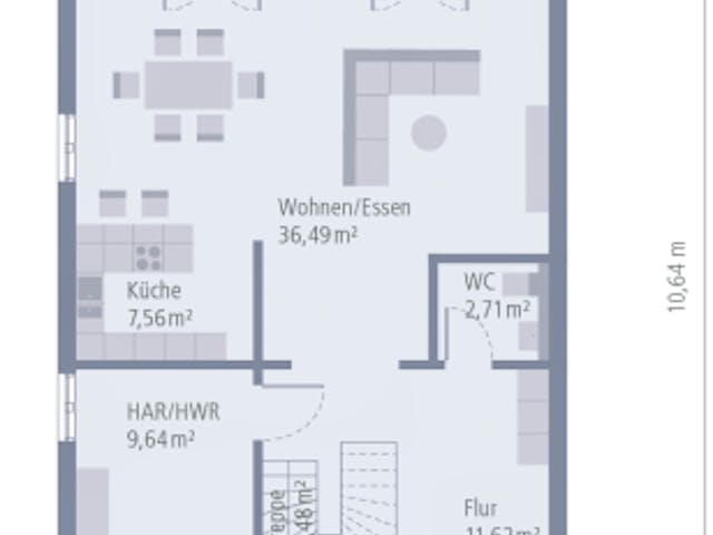 Fertighaus Doppelhaus 09 von OKAL Haus Schlüsselfertig ab 374500€,  Innenansicht 1