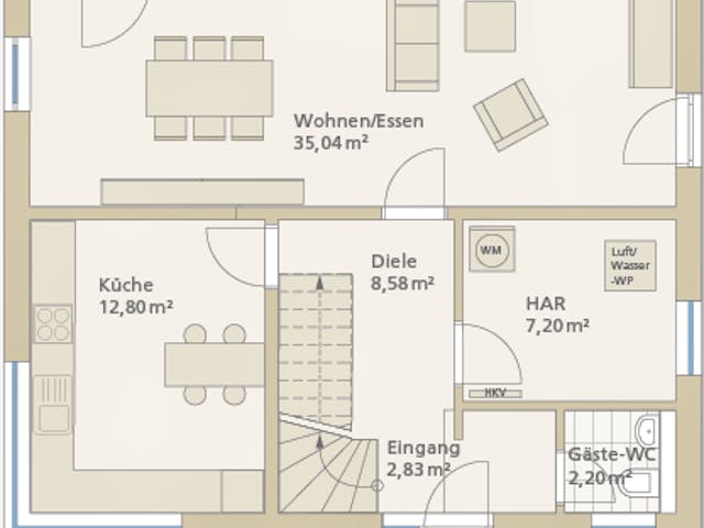 Massivhaus ESPRIT 137 von Siewert Hausbau,  Innenansicht 6