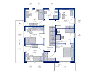 Fertighaus EVOLUTION 177 V4 von Bien-Zenker Schlüsselfertig ab 437855€, Stadtvilla Innenansicht 5