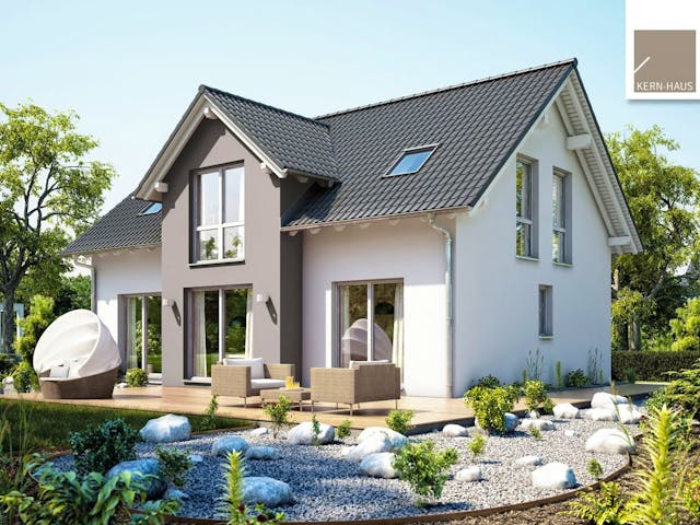Massivhaus Familienhaus Aura von Kern-Haus Ausbauhaus ab 437900€,  Außenansicht 1