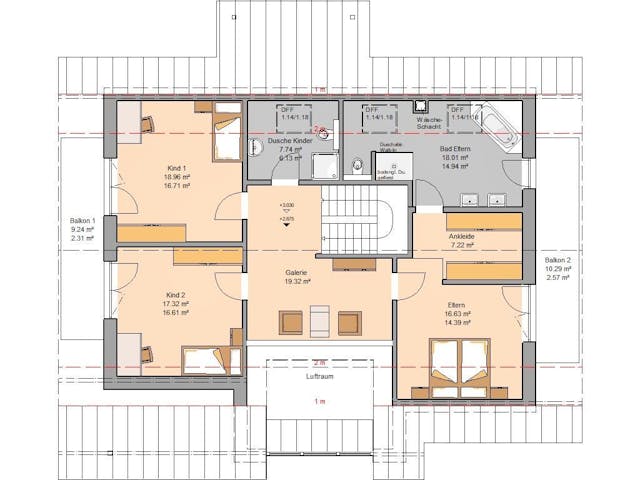 Massivhaus Familienhaus Maxime von Kern-Haus Ausbauhaus ab 689900€,  Innenansicht 2