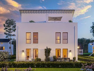 Fertighaus FamilyStyle 33.01 P von massa haus Ausbauhaus ab 298999€, Pultdachhaus Innenansicht 1