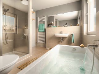 Massivhaus Flair 110 von Schmid-Haus Bausatzhaus ab 290130€, Innenansicht 2