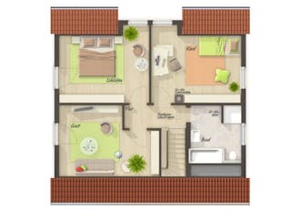 Massivhaus Flair 125 von Schmid-Haus Bausatzhaus ab 330000€, Innenansicht 4