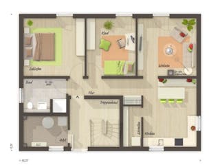Massivhaus Flair 180 Duo von Schmid-Haus Bausatzhaus ab 418200€,  Innenansicht 3