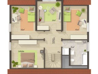 Massivhaus Lichthaus 152 von Schmid-Haus Bausatzhaus ab 370770€, Innenansicht 2