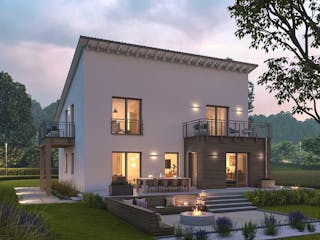 Fertighaus LifeStyle 17.01 P von massa haus Ausbauhaus ab 174999€, Pultdachhaus Innenansicht 2
