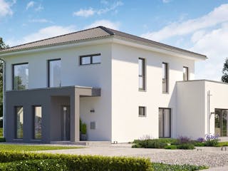 Fertighaus massa Musterhaus Langenhagen von massa haus, Stadtvilla Außenansicht 1