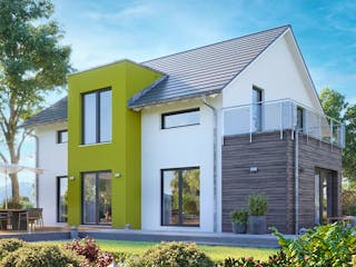 Fertighaus massa Musterhaus Leipzig-Heiterblick von massa haus,  Außenansicht 1