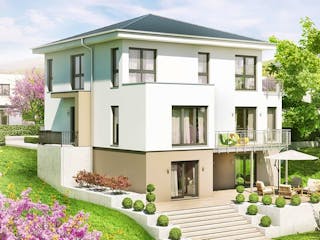 Fertighaus massa Musterhaus Nunkirchen von massa haus, Außenansicht 1