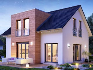 Fertighaus massa Musterhaus Poing von massa haus,  Außenansicht 1