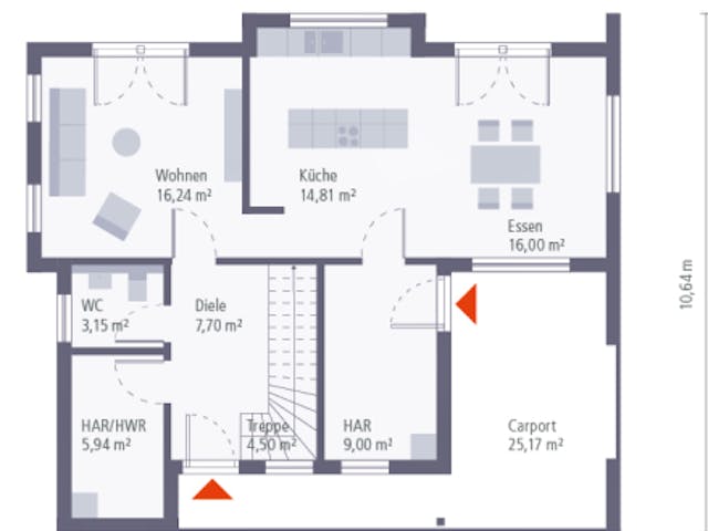 Fertighaus Musterhaus Bamberg von OKAL Haus Schlüsselfertig ab 464900€,  Innenansicht 8