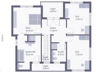 Fertighaus Musterhaus Bamberg von OKAL Haus Schlüsselfertig ab 464900€,  Innenansicht 9