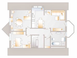 Fertighaus Musterhaus Dölzig von allkauf haus, Innenansicht 1