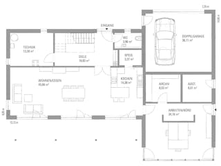 Fertighaus Musterhaus "Fellbach" von KAMPA,  Innenansicht 6