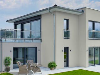 Fertighaus Musterhaus "Günzburg" von KAMPA,  Außenansicht 1