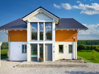 Fertighaus Musterhaus "Heßdorf" von KAMPA,  Außenansicht 1