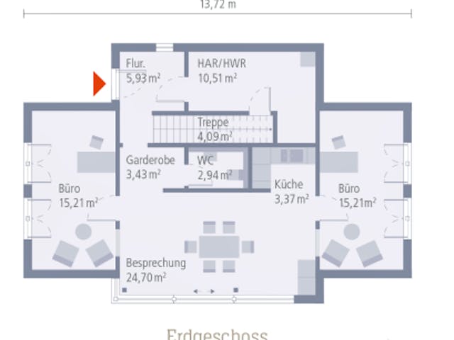 Fertighaus Musterhaus Heßdorf von OKAL Haus Schlüsselfertig ab 579900€,  Innenansicht 7