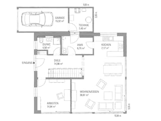 Fertighaus Musterhaus "Köln-Frechen" von KAMPA,  Innenansicht 9