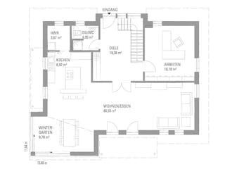 Fertighaus Musterhaus "Poing-Grub Magos" von KAMPA,  Innenansicht 4