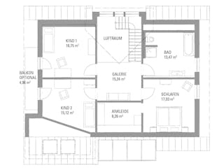 Fertighaus Musterhaus "Poing-Grub Magos" von KAMPA,  Innenansicht 5