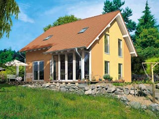 Fertighaus Musterhaus Saarwellingen von allkauf haus,  Außenansicht 1