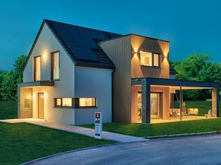 Fertighaus Musterhaus "Schwarzwald" von KAMPA,  Außenansicht 1