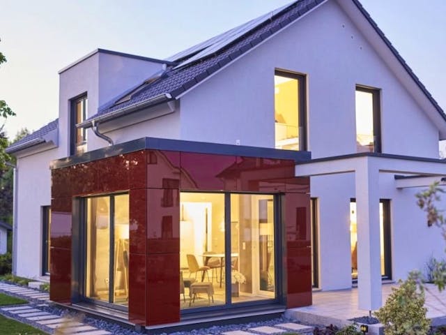 Fertighaus Musterhaus Stockholm von RENSCH-HAUS, Außenansicht 1 Fertighaus Musterhaus Stockholm von RENSCH-HAUS, Außenansicht 1