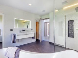 Fertighaus Musterhaus Stuttgart von LUXHAUS, Bungalow Innenansicht 3