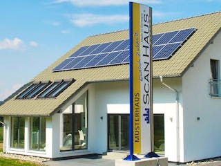 Fertighaus Musterhaus Ulm von ScanHaus Marlow,  Außenansicht 1