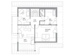 Fertighaus Musterhaus "Ulm" von KAMPA,  Innenansicht 2