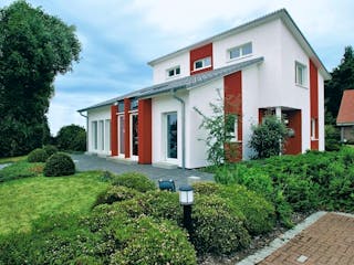 Fertighaus Musterhaus Vogelsdorf von allkauf haus, Außenansicht 1