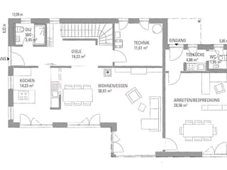 Fertighaus Musterhaus "Werder Havel" von KAMPA,  Innenansicht 1