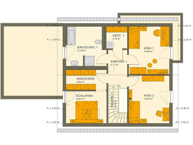 Fertighaus SOLUTION 183 V3 von Living Fertighaus Ausbauhaus ab 478310€,  Innenansicht 4