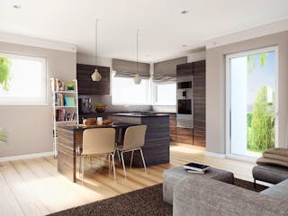 Fertighaus SOLUTION 183 V4 von Living Fertighaus Schlüsselfertig ab 560134€, Satteldach-Klassiker Innenansicht 3