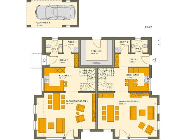 Fertighaus SOLUTION 242 V5 von Living Fertighaus Ausbauhaus ab 563421€,  Innenansicht 4