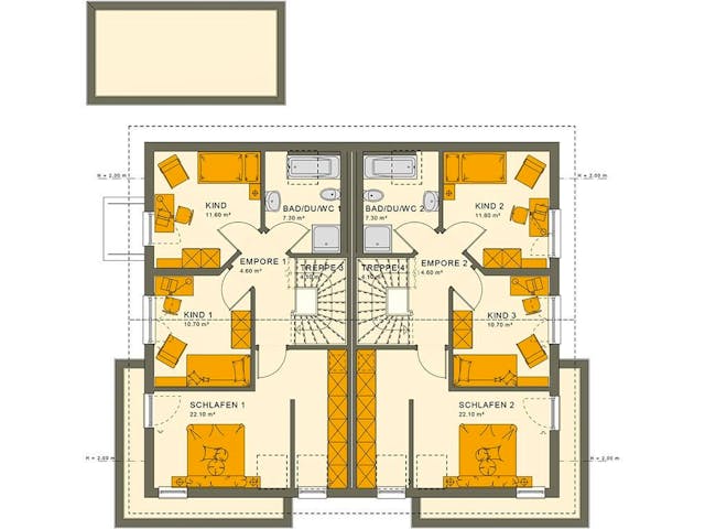 Fertighaus SOLUTION 242 V5 von Living Fertighaus Ausbauhaus ab 563421€,  Innenansicht 5