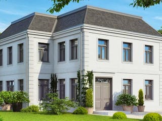 Massivhaus Stadtvilla Seraphim von GfG-Architektenhäuser,  Außenansicht 1