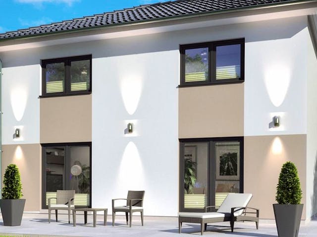 Fertighaus Stadtvilla SH 122 S von ScanHaus Marlow, Stadtvilla Außenansicht 1 Fertighaus Stadtvilla SH 122 S von ScanHaus Marlow, Stadtvilla Außenansicht 1